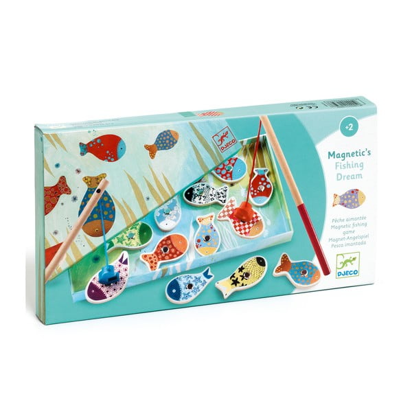 Детска дървена игра с магнитни рибки - Djeco-image-2