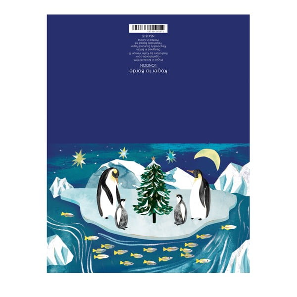 Картички в комплект 8 бр. с коледен мотив Go with the Floe  – Roger la Borde-image-1