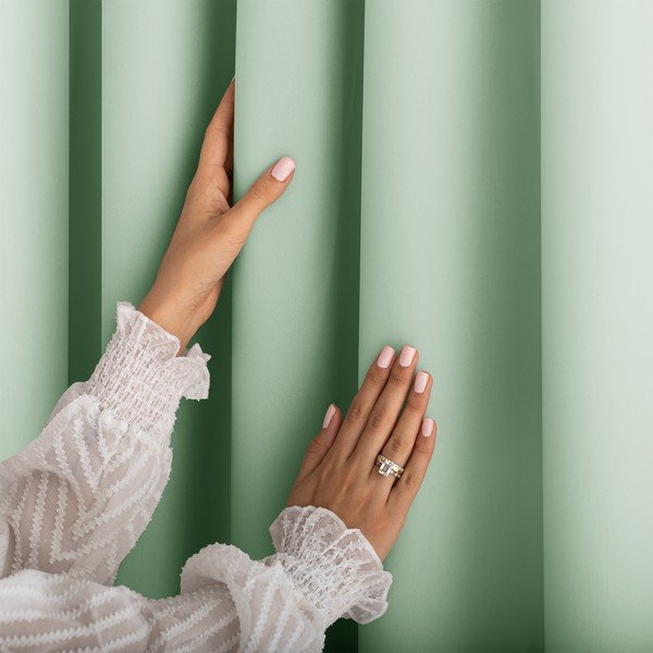 Dimout перде в цвят мента 140x250 cm Carli Tie – Restilo-image-2