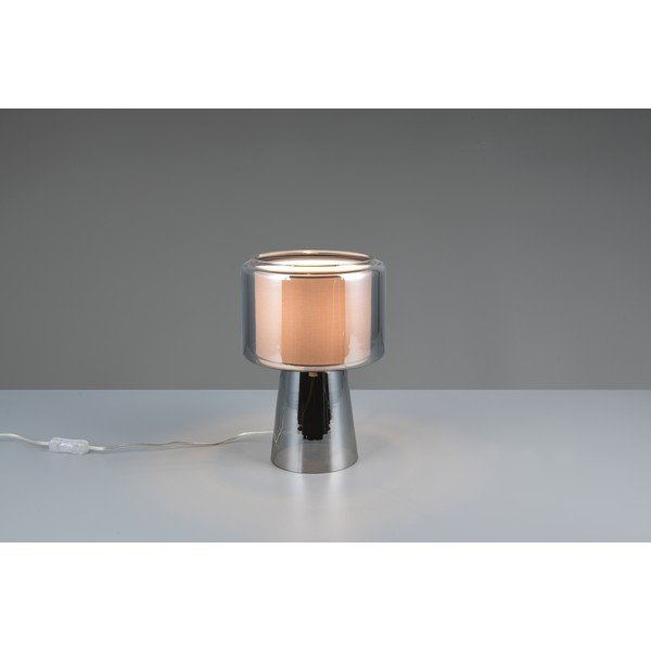 Сива настолна лампа (височина 29 cm) Rocka – Trio-image-4