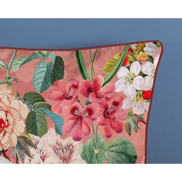 Оранжево двойно удължено спално бельо от памучен сатен 240x220 cm Amalia – Descanso-image-3