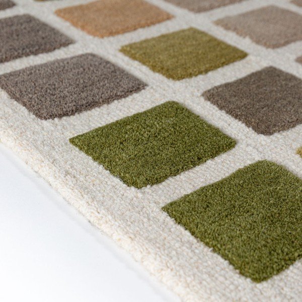 Зелен ръчно изработен вълнен килим 160x230 cm Renga Wool – Flair Rugs-image-4