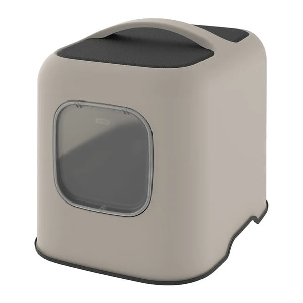 Бежов комплект котешка тоалетна и лопатка Biala – Rotho-image-1