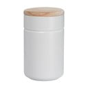 Бял порцеланов буркан с дървен капак Tint, 900 ml - Maxwell & Williams