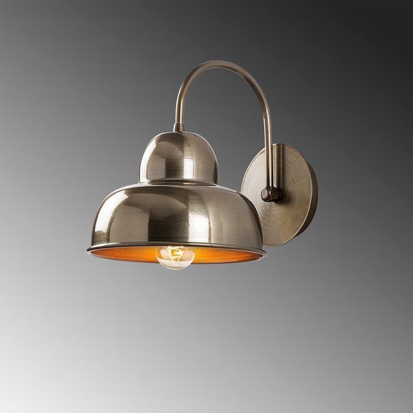 Стенна лампа в месингов цвят ø 20 cm Multan – Opviq lights-image-3