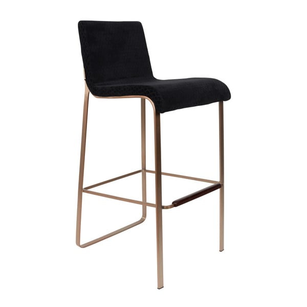 Černá barová židle Dutchbone Fiore, výška 100 cm