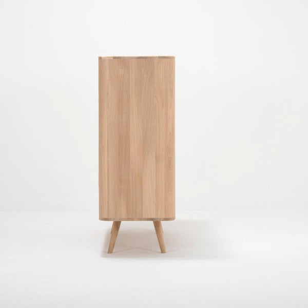 Дъбов скрин Две, 135 x 42 x 110 cm Ena - Gazzda-image-4