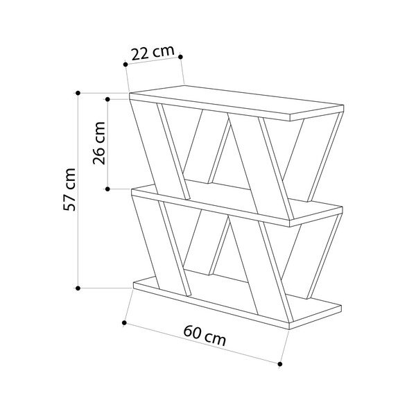 Бяла странична маса Lazena White - Decortie-image-2