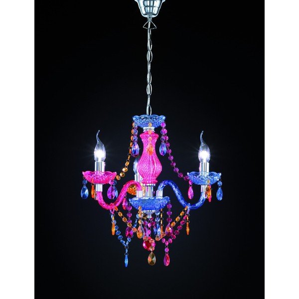 Метално висящо осветително тяло с абажур от акрилно стъкло ø 46 cm Lüster – Reality-image-2