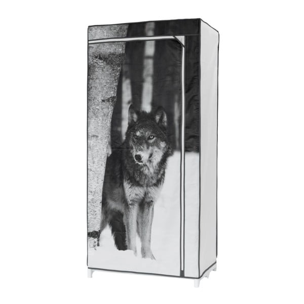 Textilní šatní skříň Compactor Wolf, výška 160 cm