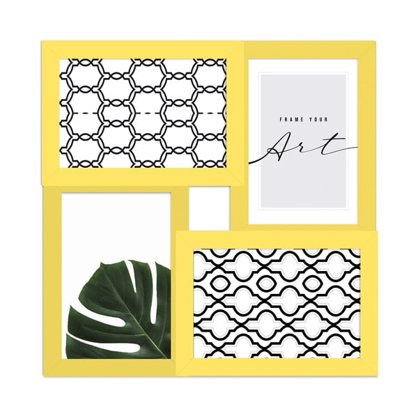 Жълта рамка висяща 27x27 cm – knor