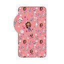 Еластичен единичен памучен детски чаршаф 90x200 cm Gabby's Dollhouse – Jerry Fabrics