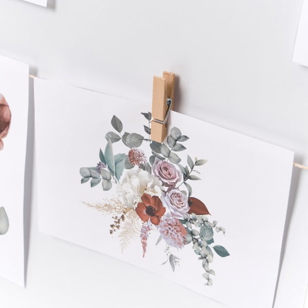 Рамка за стена в естествен цвят 43x43 cm - Casa Selección-image-1