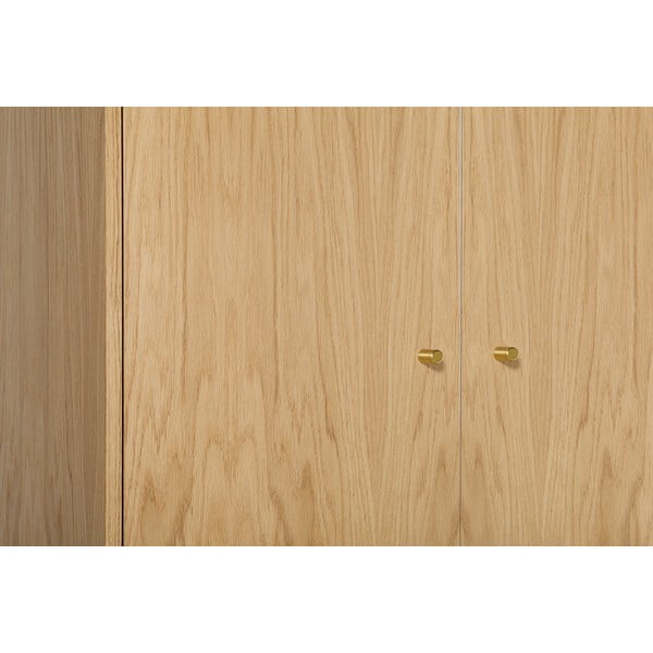 Гардероб от дъб в естествен цвят 80x190 cm Flora - Woodman-image-1