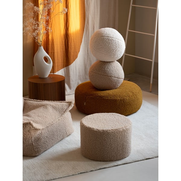 Светлокафяв детски пуф от букле – Wigiwama-image-2