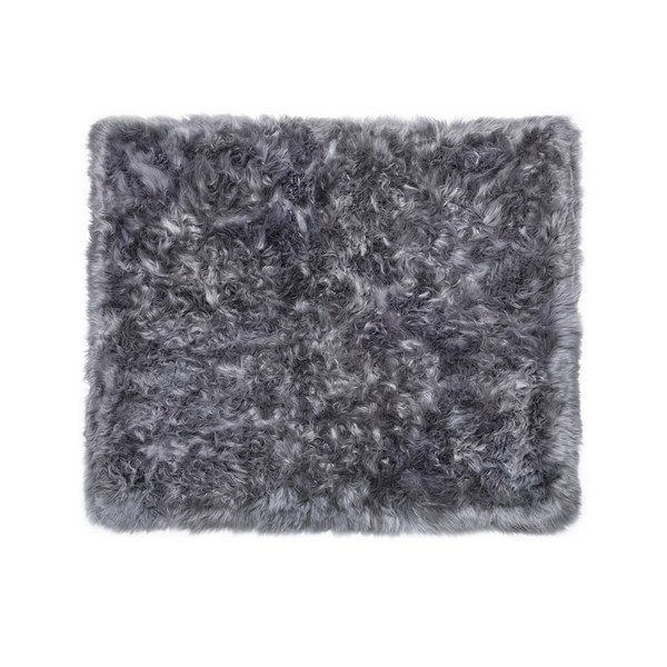 Šedý koberec z ovčí kožešiny Royal Dream Zealand Sheep, 130 x 150 cm