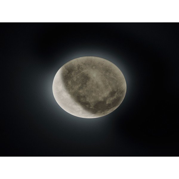 Светлосива LED детска лампа за таван с абажур от акрилно стъкло ø 40 cm Lunar – Trio-image-1