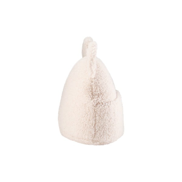 Кремава детска възглавница за диван от букле Teddy Pouch – Wigiwama-image-2