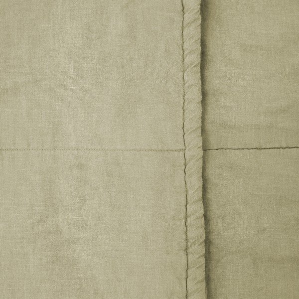 Детско зелено ленено одеяло Naturel, 100 x 140 cm - Linen Tales-image-1