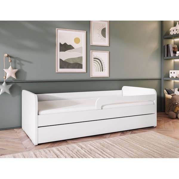 Бяло детско легло с включен матрак и подматрачна рамка 80x160 cm Duuli – ELTAP-image-1