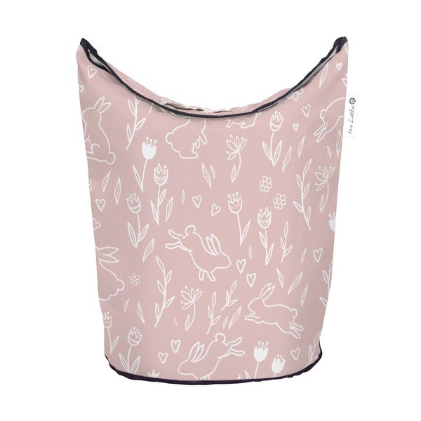 Розова тъкан бебе съхранение кошница Sweet Bunnies - Butter Kings-image-2