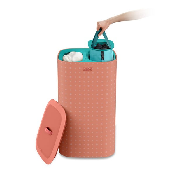 Розов текстилен кош за пране 60 l Tota Pop – Joseph Joseph-image-3