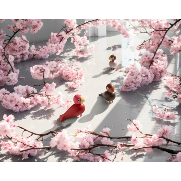 Статуя от масивно дърво (височина 12,5 cm) Bird Flora – Kay Bojesen Denmark-image-1