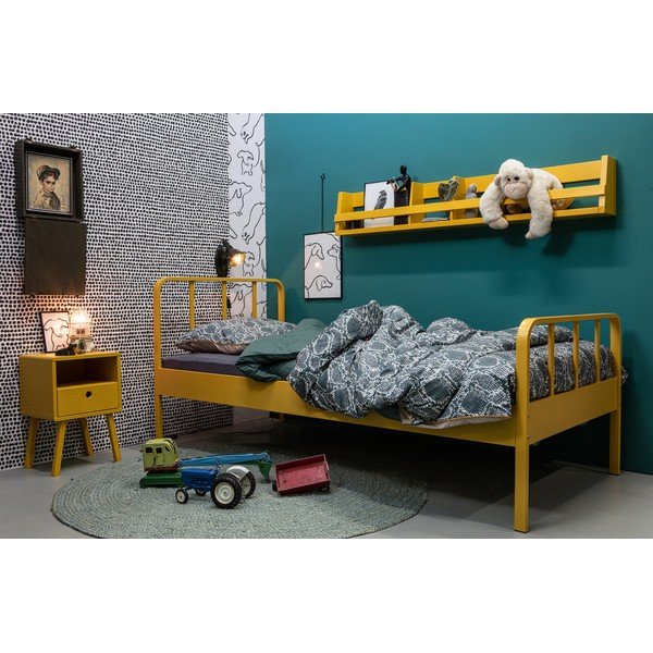 Жълт рафт от масивна борова дървесина Sammie - WOOOD-image-1