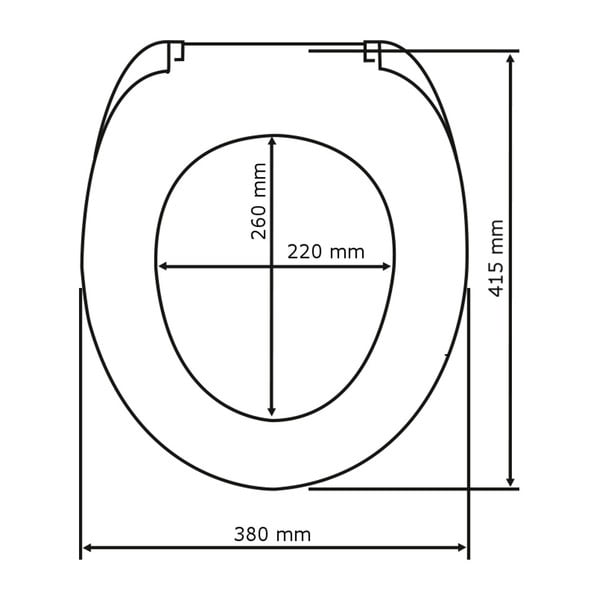 Бяла тоалетна седалка Prima, 41 x 38 cm - Wenko-image-4