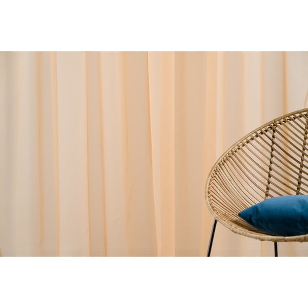 Оранжева завеса 300x260 cm Voile - Mendola Fabrics-image-1