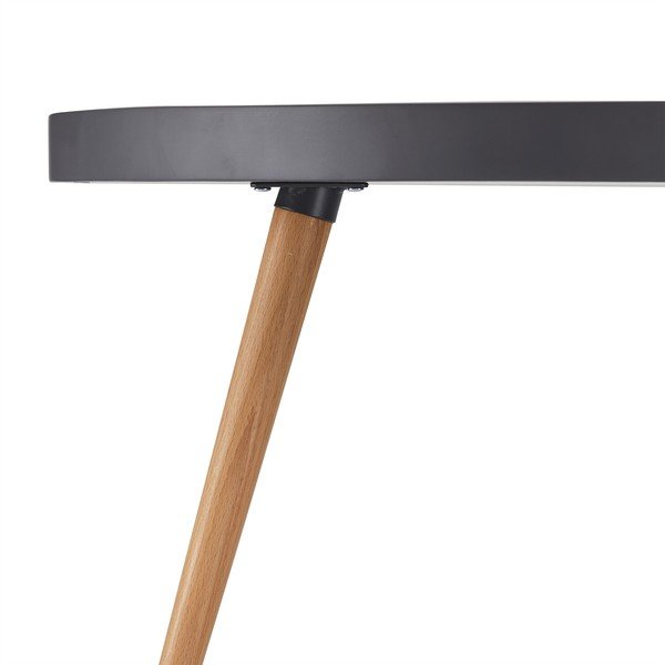 Сива масичка за кафе с крака от букова дървесина , Ø 90 cm Opus - Furnhouse-image-1