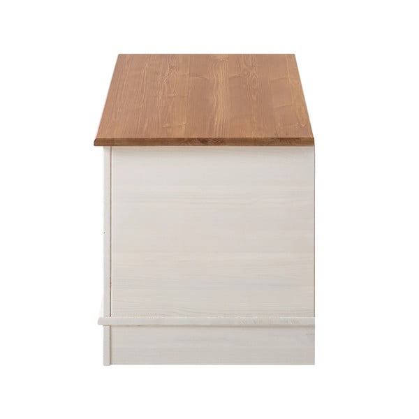 Бяла ракла от масивен бор 80x45 cm Anita – Støraa-image-4