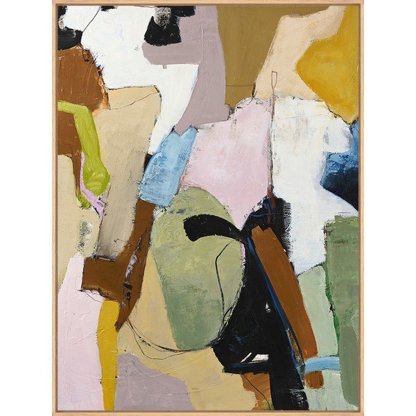 Печатна/с ръчно рисувани елементи картина с включена рамка/върху платно 93x117 cm Out Of Ordinary – Malerifabrikken