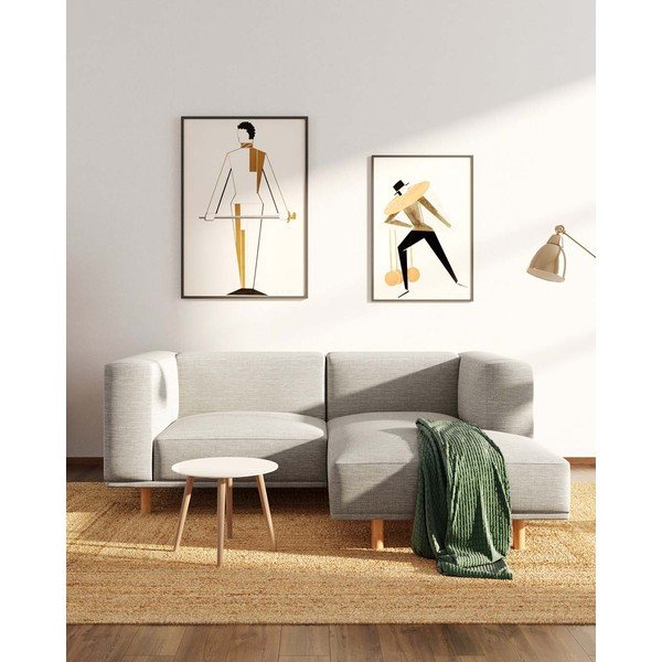 Светлосив ъглов диван (десен ъгъл) Kukumo - Ame Yens-image-1