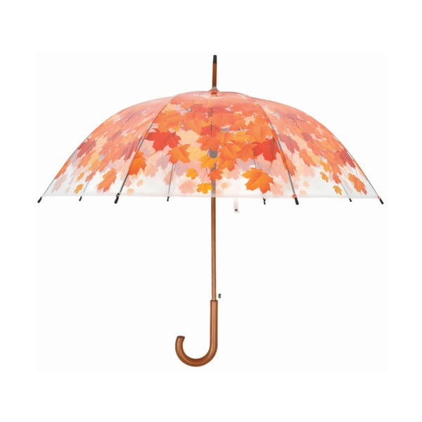 Прозрачен чадър Ambiance Birdcage Fall Leaves, ⌀ 93 cm - Esschert Design