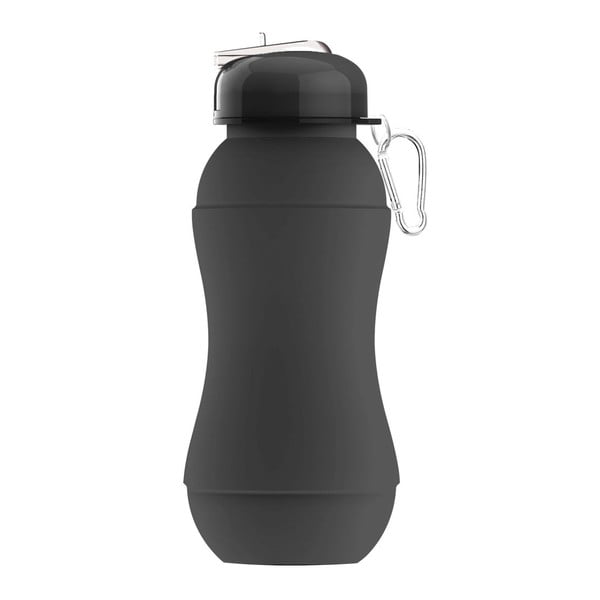 Revoluční sportovní lahev Sili-Squeeze, černá, 700 ml