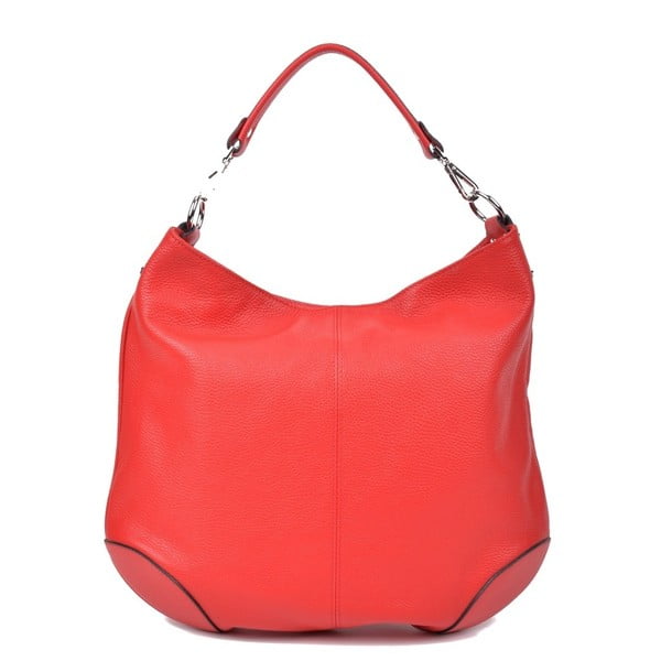 Червена кожена чанта Pessio - Roberta M