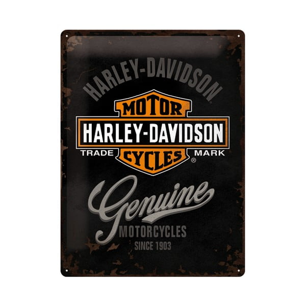 Метален знак Harley Motorcycles, 30x40 cm - Postershop