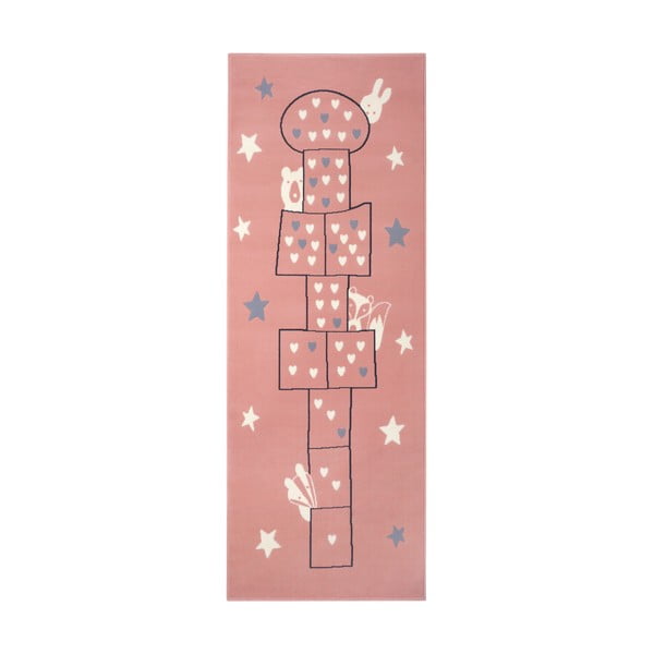 Детски розов килим Приключения , 100 x 250 cm Jump - Hanse Home