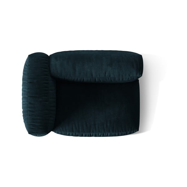 Тъмносин кадифен модул за диван (ляв ъгъл) Martina – Micadoni -image-3