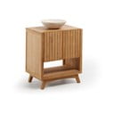 Шкаф за баня от тиково дърво с умивалник, ширина 70 cm Sunday - Kave Home