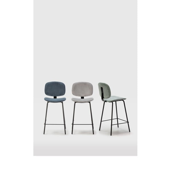 Сини бар столове в комплект от 2 бр. (височина на седалката 66 cm) Arus – Marckeric-image-1