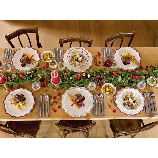 Бяла порцеланова коледна чиния, ø 29,5 cm Toy's Delight - Villeroy&Boch-image-4