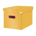 Жълта картонена кутия за съхранение с капак 32x36x31 cm Click&Store – Leitz