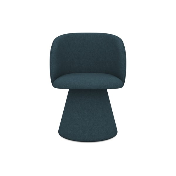 Тапициран трапезен стол в петролен цвят Maia – Makamii-image-1