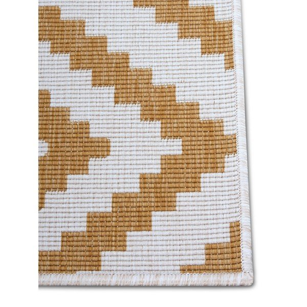 Външен килим в бял цвят и жълта охра 120x170 cm Malta – NORTHRUGS-image-4