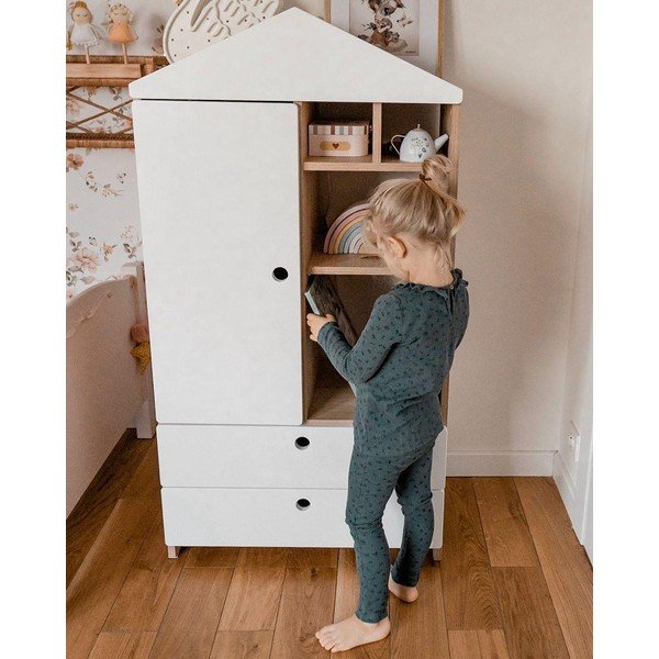 Бял детски гардероб Amsterdam West - BELLAMY-image-4