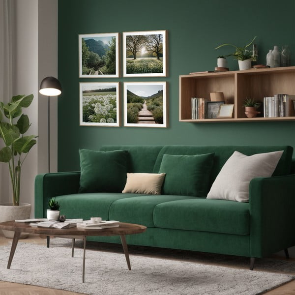 Картини в комплект 4 бр. 30x30 cm Sunrise Hike – knor-image-1