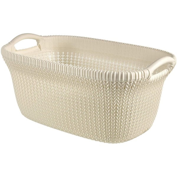 Кремава кошница за чисто бельо Lungo Knit - Curver