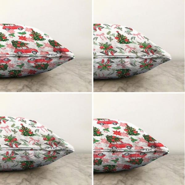 Текстилни калъфки за възглавници с коледен мотив в комплект от 4 броя 43x43 cm - Mila Home-image-2